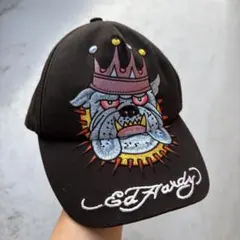 Ed Hardy 犬と王冠刺繍のキャップ kidsのサムネイル