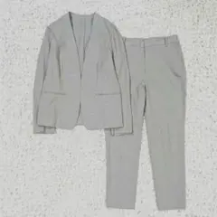 グリーンレーベルリラクシング ノーカラー パンツ スーツ セットアップ