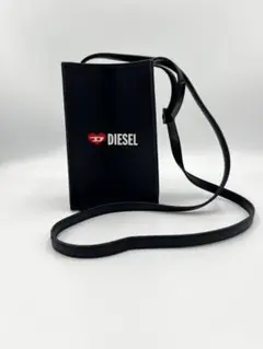 DIESEL ロゴ ミニショルダーポーチ 黒のサムネイル