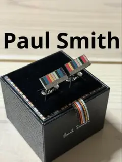 ポールスミス　カフス　マルチカラー　カラフル　スクエア　美品　PaulSmith