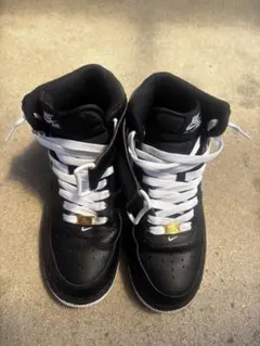 Nike Air Force 1 ハイカットスニーカー ブラック/ホワイト