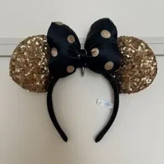 ミニーマウス風カチューシャ ゴールド