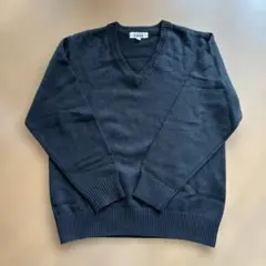 scene Vネックニット セーター ネイビー