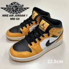 AIR JORDAN 1 MID GSスニーカー タクシー/ブラック22.5cm
