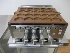 ☆ 中古 今川焼き機 大判焼き機 20穴 銅製 都市ガス13A式 ☆ 業務用銅製今川焼き器20穴（コンロ付き）