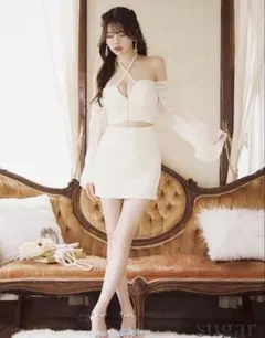 Gather tulle bijou off shoulder mini - メルカリ