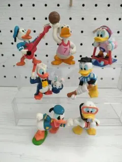 アプローズ　ディズニー　ドナルド　フィギュア　7体セット　レトロ