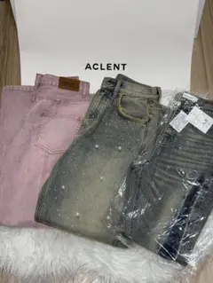 ACLENT デニムパンツ 3点セット