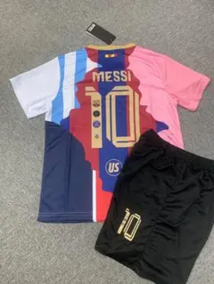 150cmコラボモデル　メッシ 子供サッカーシャツセット