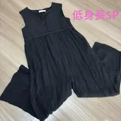 2回着用⭐︎しまむらLax Dan Tia オールインワン、サロペット低身長SP