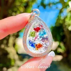 スターランド沖縄 最強全色カラー まーすストーン レインボー ネックレス