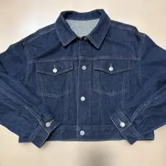 GU ダークデニム クロップドジャケット　L