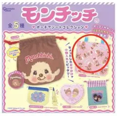 モンチッチ　ガチャガチャ　エコバッグ
