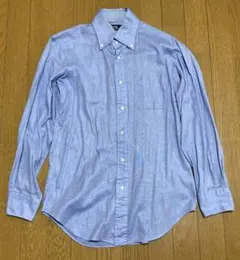 値下げです。鎌倉シャツ ブルー ボタンダウン 39-83 綿100%のサムネイル