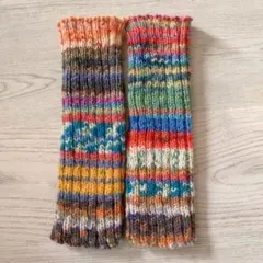 opal毛糸2wayウォーマー　ハンドメイド