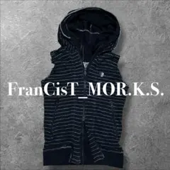 y2k FranCisT_MOR.K.S. ベスト レイヤードパーカー フード