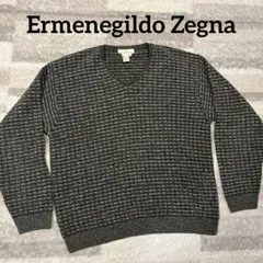 【新品同様】Ermenegildo Zegna ニットトップス カーキ グレー