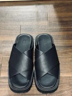 ZARA サンダル 26.5cm ブラックのサムネイル