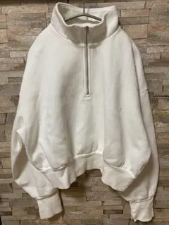 GU ヘビーウェイトスウェットショートハーフジッププルオーバー　XXLサイズ