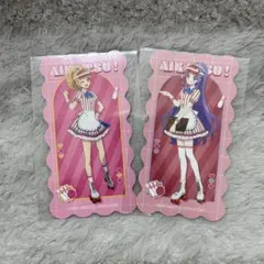 アイカツ WM 神崎美月 夏樹みくる 缶バッジ　10個セット アイカツ！ 神崎美月 夏樹みくる WM ビッグ缶バッジ ラウンドワン 特典