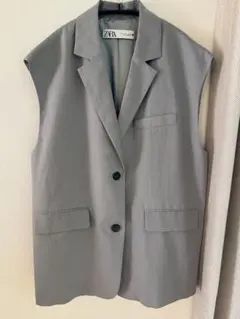 ZARA ベスト　グレーのサムネイル