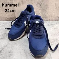 【ヒュンメル】hummel Aeroflexスニーカー24cm 青 ブルーのサムネイル