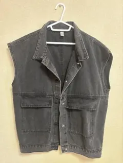 ダーク グレー デニムジャケット