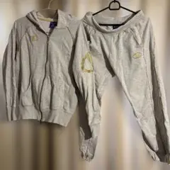 最終Champion グレー フルジップジャージ　セットアップ　魔裟斗モデル