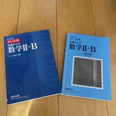 改訂版 チャート式 基礎からの数学II+B 数研出版　解答あり