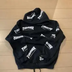 THRASHER パーカー ブラック