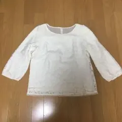 白レースブラウス