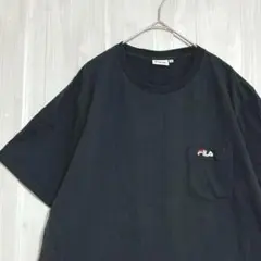 フィラ　FILA クルーネック Tシャツ　黒　LLのサムネイル