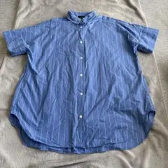 半袖ストライプシャツ Mサイズ