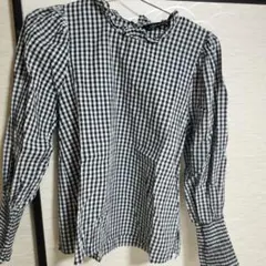 ZARA WOMAN ギンガムチェック長袖シャツ