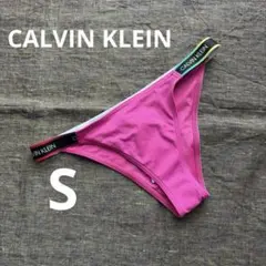 【新品】カルバンクライン 水着 ビキニ ボトム　ピンク系　S