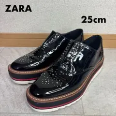 ZARA WOMAN ザラ　ウーマン　厚底　ローファー　スタッズ　25cm