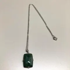 ネックレス　天然石　グリーン