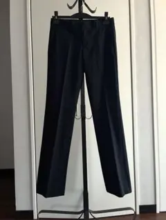 新品 UNIQLO レディース スラックス ネイビー ピンストライプ