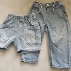 ZARA デニムパンツ 2点セット 12-18ヶ月