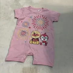 新品　アンパンマン ロンパース　ピンク　ドキンちゃん　90