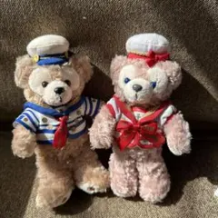 ダッフィー&シェリーメイ　ダッフィー10周年ぬいぐるみバッジ