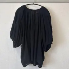 黒　五分袖チュニック