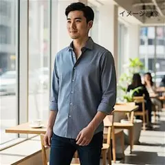 ブルックスブラザーズ346スリムフィット長袖シャツ　メンズL古着