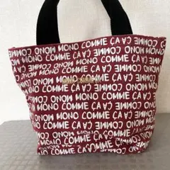 MONO COMME CA トートバッグ　ワインレッド