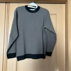 GALLAGE ブラック・ホワイト ニットセーター