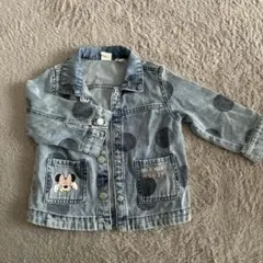 ミニーマウス 水玉デニムジャケット 80cm
