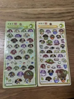 【正規品】新作ボンボンドロップ シール お茶犬 ２枚セットのサムネイル