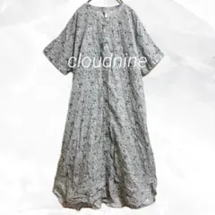 a1785 cloudnine 小花柄シャツワンピース　羽織り　ポケ付　レトロのサムネイル