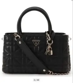GUESS EDITA Elite Satchel ブラック