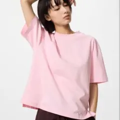 新品タグ付き　UNIQLO エアリズムコットンT ピンク M